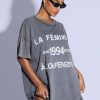 Loungewear Murci | Oversized Tee In La Feminite Washed Grey