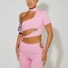 Tops Murci | Cut Out T-Shirt In Baby Pink