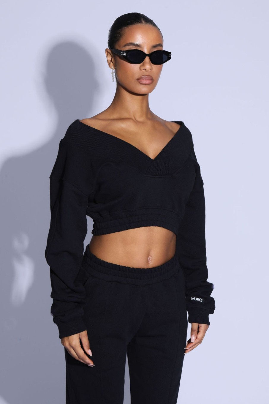 Loungewear Murci | Cropped Jumper In Midnight Black