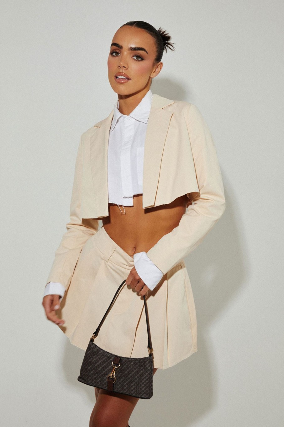 Co-Ords Murci | Cropped Blazer In Buttercream