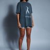 Tops Murci | Oversized Tee In Twin Flame